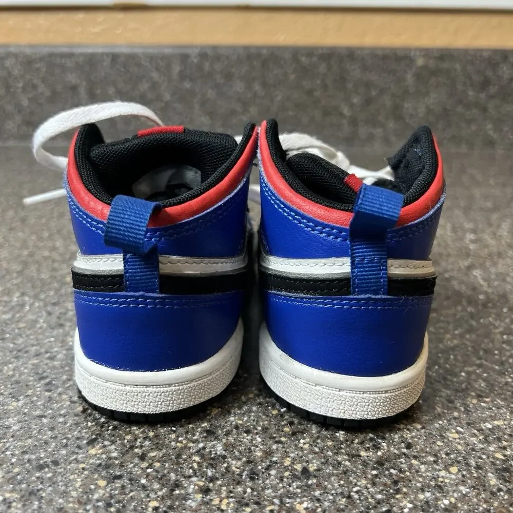 Nike Jordan Little Kids Toddler Size 8C Multicolor Leather Sneaker High Top Shoe